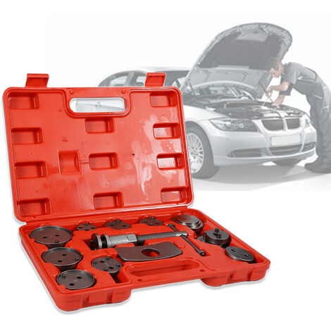 Coffret Set repousse piston d étrier de frein Kit d outils 13 pièces - Rouge
