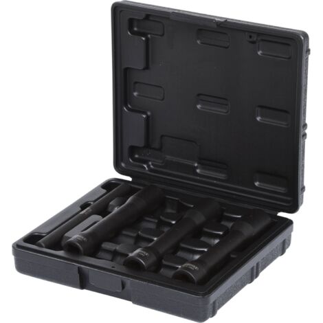 Kstools – Coffret spécial écrous abîmés 1/2'' – 4 douilles 17-21 mm – Acier chrome-molybdène – Chasse-axe inclus – Pour machines lourdes