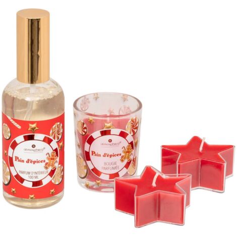 Coffret spray d'ambiance et bougie pain d'épice - Atmosphera créateur d'intérieur