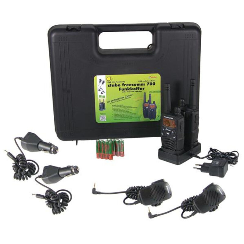 President - TXMS770 - coffret de 2 talkies walkies stabo set freecomm 700 electronics - COFFREECOMM700 - Noir