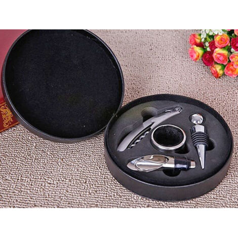 Coffret tire-bouchons dans une boîte ronde (4 pièces)