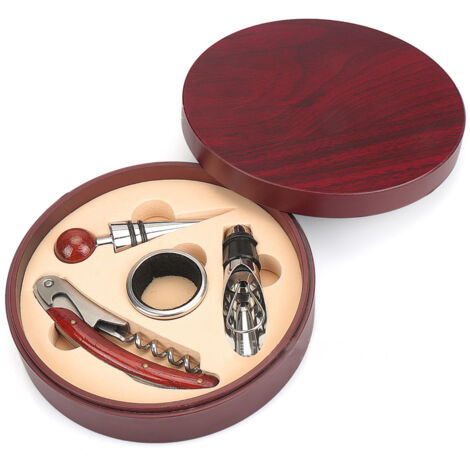 Coffret tire-bouchons dans une boîte ronde (4 pièces)