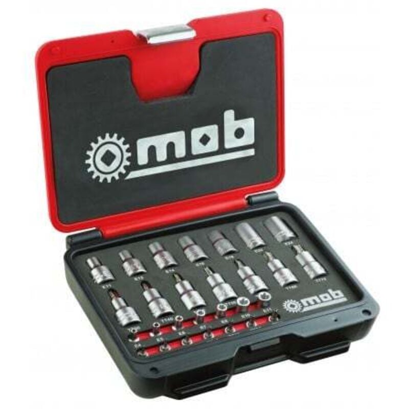 Mob - Coffret torx douilles et douilles tournevis