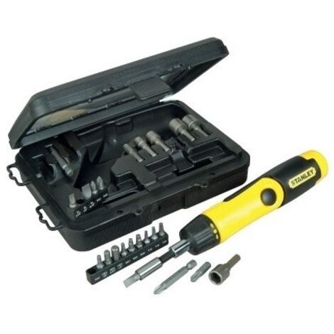 Coffret tournevis articulé porte-embouts Stanley - 25 pièces - STANLEY