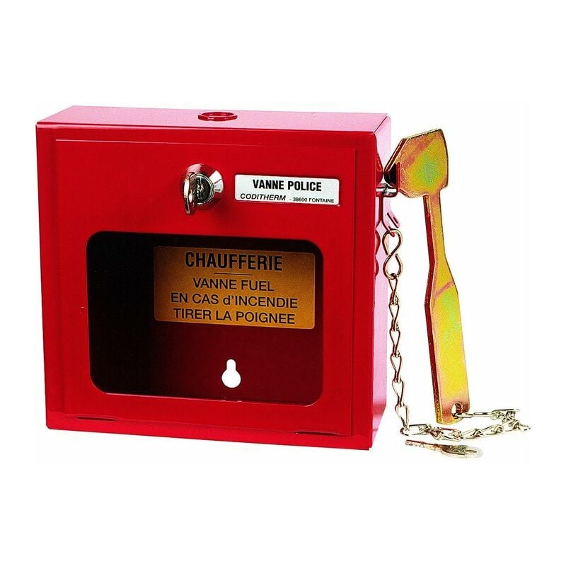 Coffret vanne police avec serrure