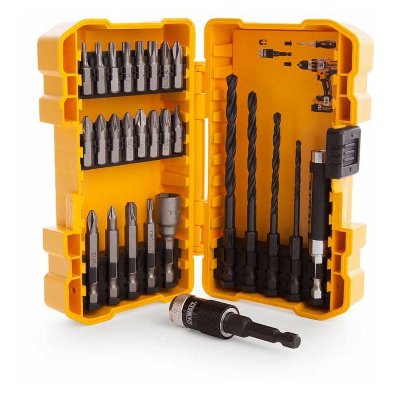 Dewalt - Coffret vissage (27 pcs) dont 2 embouts magnétiques DT71700