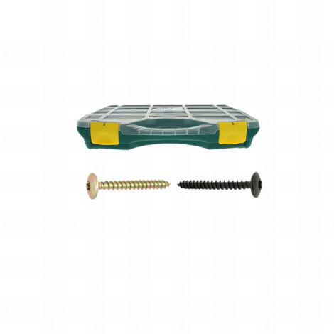 Coffret w 18 vis penture torx acier zingué bch & noir gdes long. - 260 pc mm