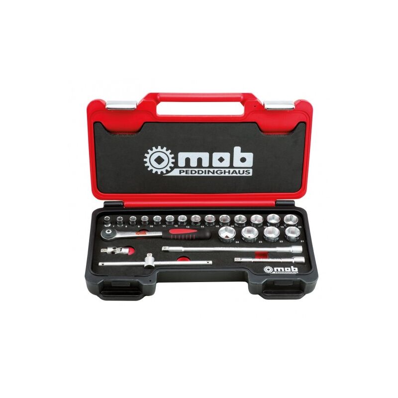 Mob - Coffrets box 3/8'' 23 pièces cliquet rond