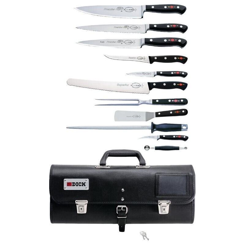 Ensemble de 11 Couteaux Professionnels - Avec Etui - Dick