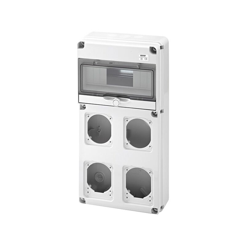 Q-din 10 modules + 4 faces avant 16/32A GW68003N de - Gewiss