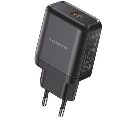 COFI 25W PD Fast Charge Typ-C Schnell-Ladegerät Netzladegerät 3A Stecker kompatibel mit Android & iPhone schwarz