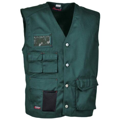 Cofra Arbeitsweste 100% Baumwolle M grün