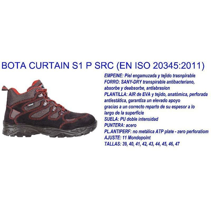 

cofra bota curtain nº46 s1 p src punt.acero+plantilla 22300--001 - Mibricotienda