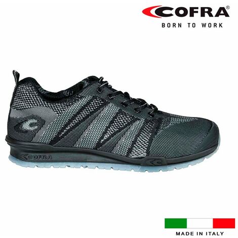 Cofra – Chaussures de sécurité s1 taille 47 – Antichoc, antidérapante, non métallique – Tissu respirant pour chantiers humides