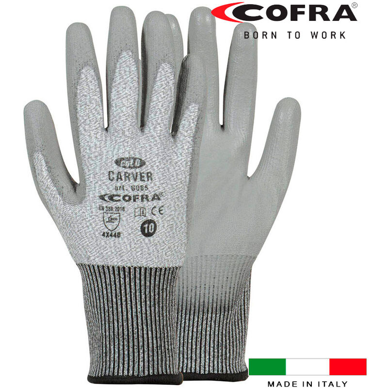 

COFRA Guante anticorte carver gris/gris talla 10 cofra