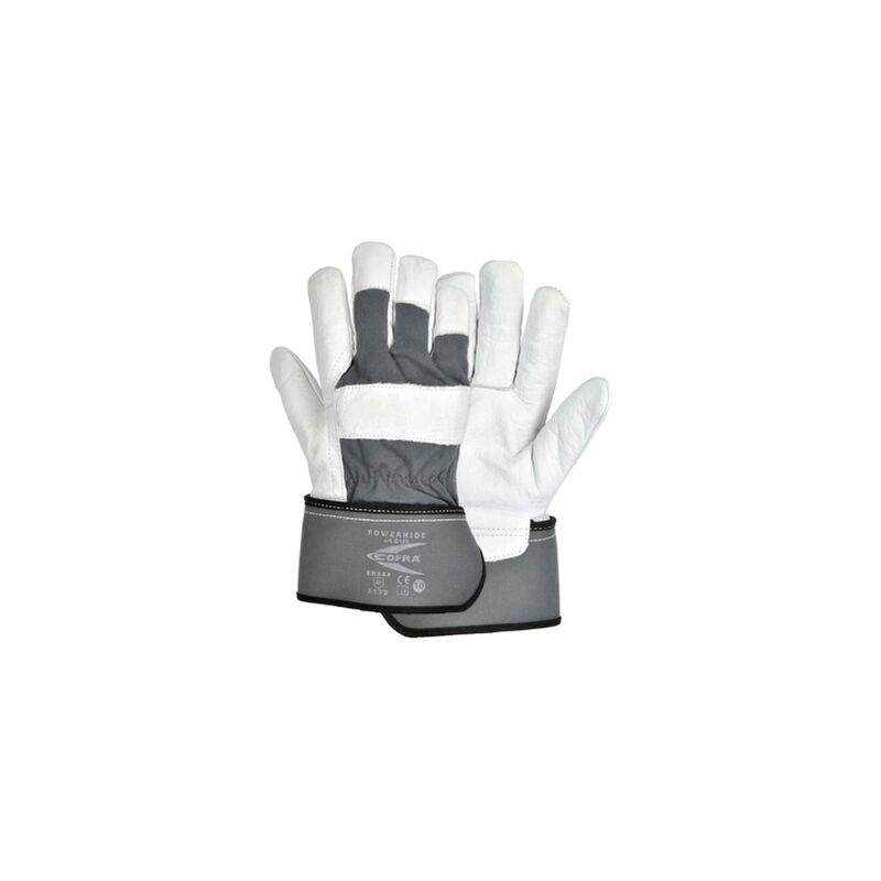 Image of Cofra - Powerhide 12 paia di guanti tg 10 (xl) in pelle protezione meccanica pesante