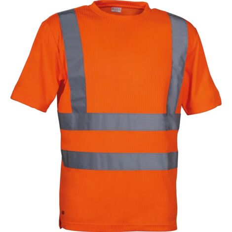 Cofra TALAM T-shirt de travail d'alerte haute visibilité Orange XL