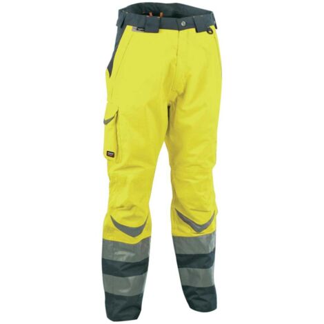 Cofra Winter-Warnschutzhose wind- und wasserdicht gelb 58