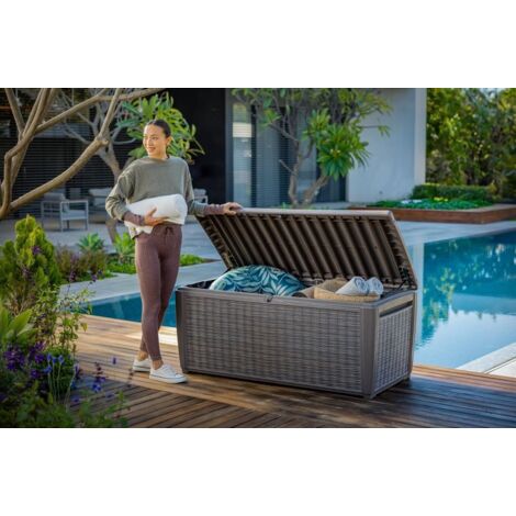 COFRE BAUL ARCON RESINA JARDIN SIGNATURE KETER 135G MARRON WHISKY