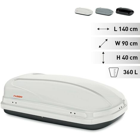 Cofre rígido universal para barras de techo Supernova 360