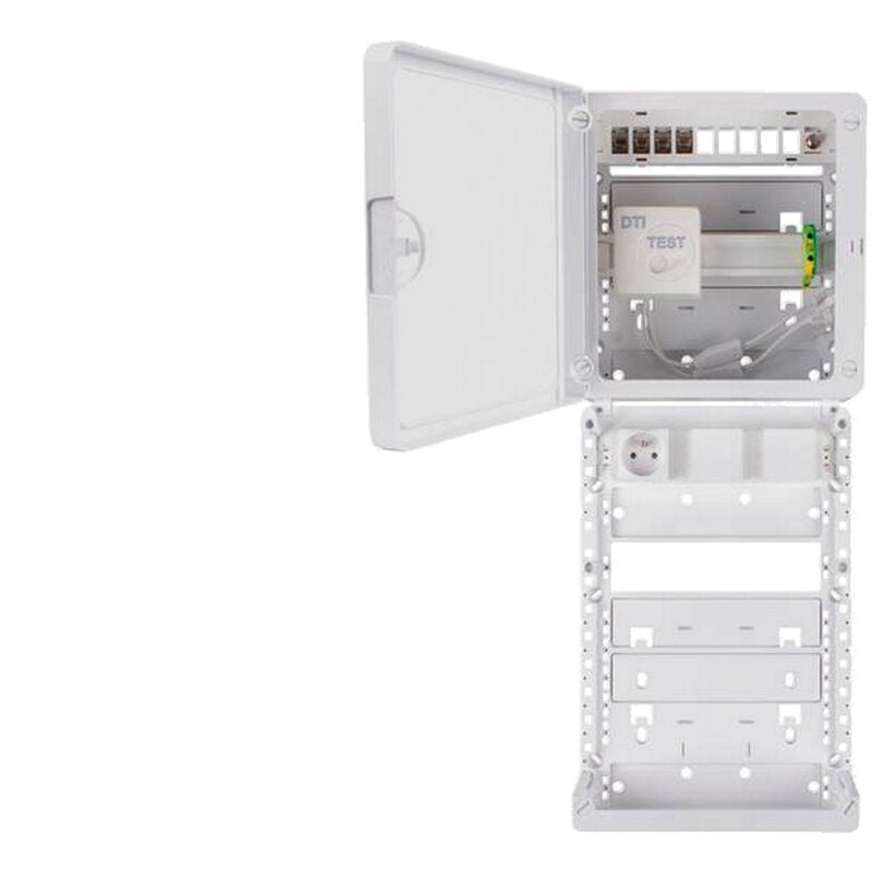 Coffret de communication avec zone attenante