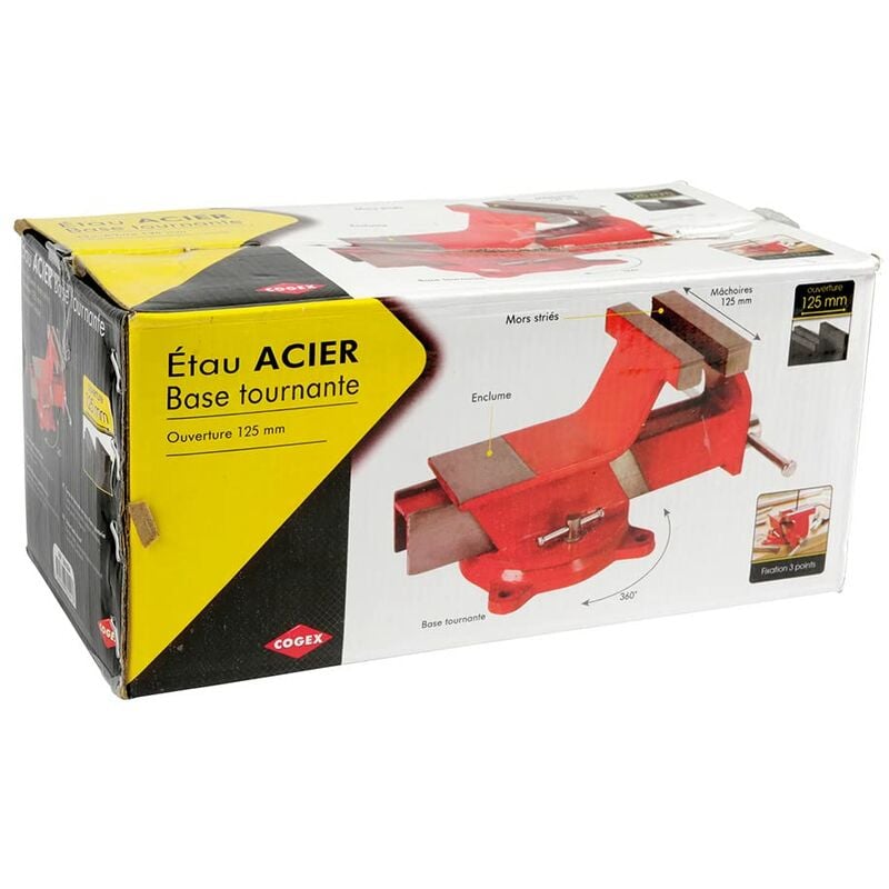 64356 - Morsa in acciaio, base girevole - Cogex