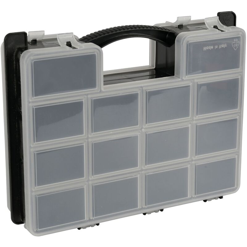 Cogex - boîtes à outils, armoires à outils - boite de rangement bricolage avec compartiment, boite de rangement bricolage double