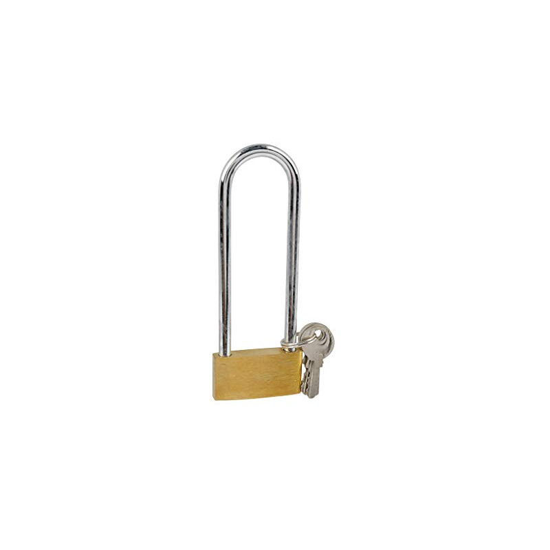 Cogex - Cadenas En Laiton - Anse Longue - Avec 2 Clés - 40mm - Fermeture Sécurisée - Produit Idéal Pour Les Casiers, Coffres, Ga