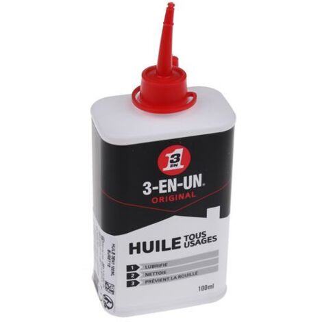 COGEX - HUILE 3 EN 1 EN BURETTE - 100ML - HUILE TOUT USAGE - LUBRIFIE, NETTOIE ET EMPÊCHE LA ROUILLE - PRATIQUE ET FACILE À UTIL