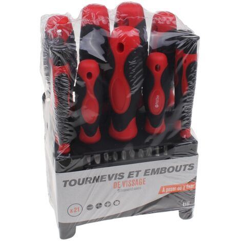 Cogex - rack de 21 tournevis bimatière - 648615