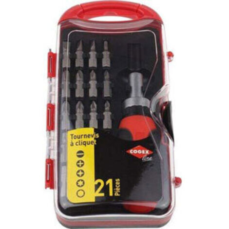 Cogex - tournevis à cliquet + 20 embouts - 15439 - 3219510172559