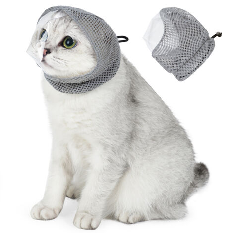 Coiffe anti-léchage pour chat
