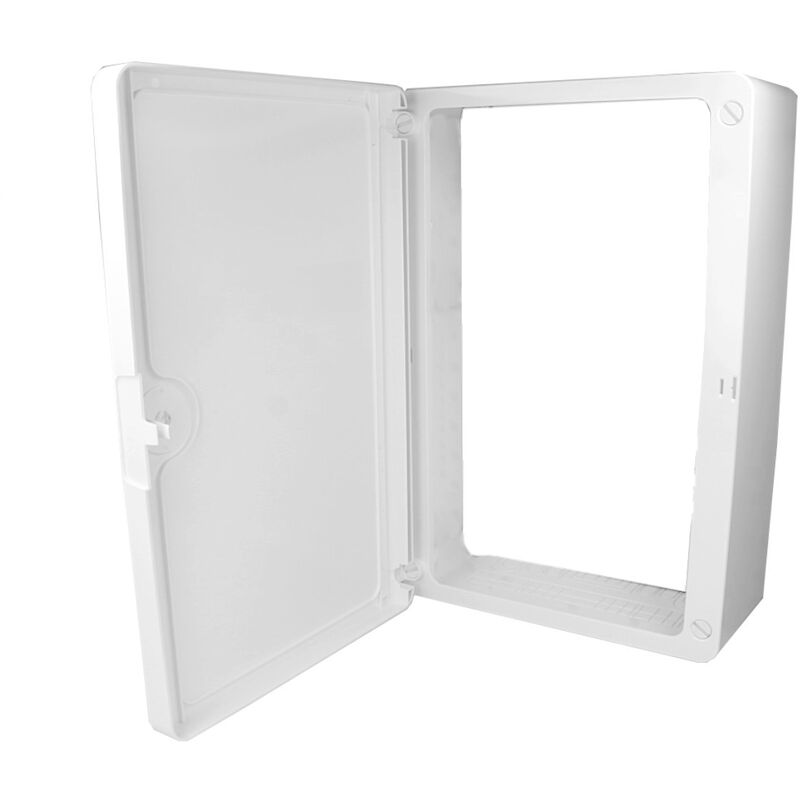 Coiffe et porte pour zone attenante pour coffret de communication