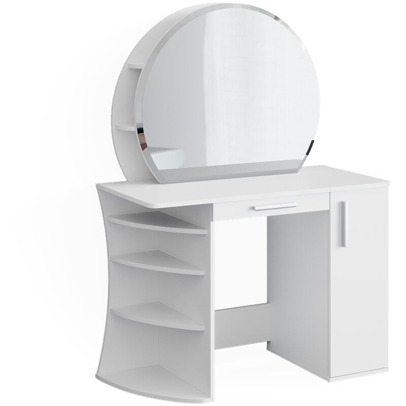 Coiffeuse Almina, Blanc, 100 cm, Vicco