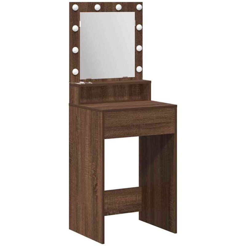 Coiffeuse Chêne brun 50 x 41 x 135 cm Bois d'ingénierie Vidaxl