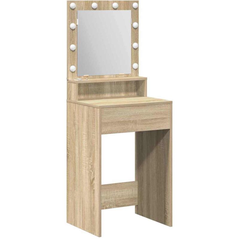 Coiffeuse Chêne Sonoma 50 x 41 x 135 cm Bois d'ingénierie Vidaxl