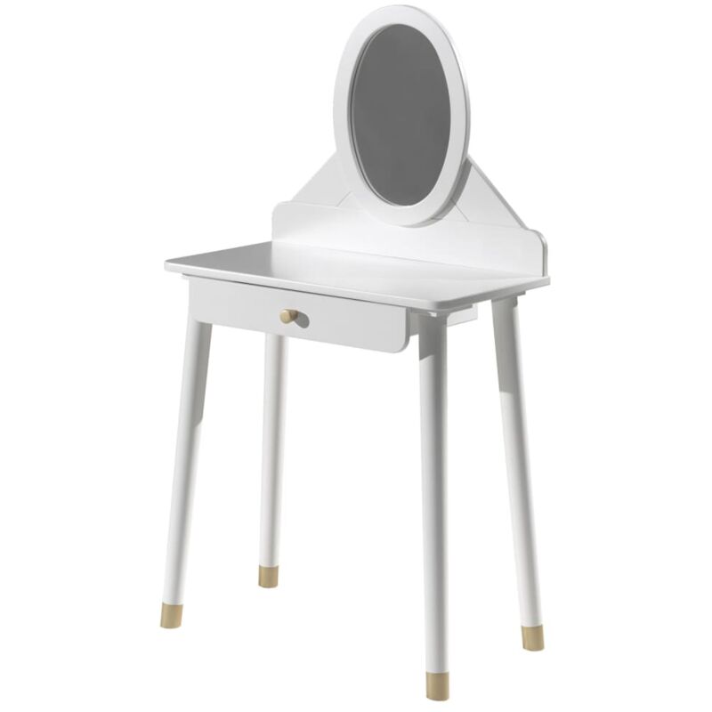 M&s - Coiffeuse enfant Billy avec miroir Bois Blanc Vipack
