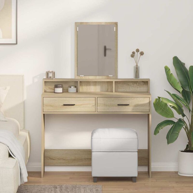 Vidaxl - Coiffeuse Chêne sonoma 100 x 41 x 140 cm Bois d'ingénierie