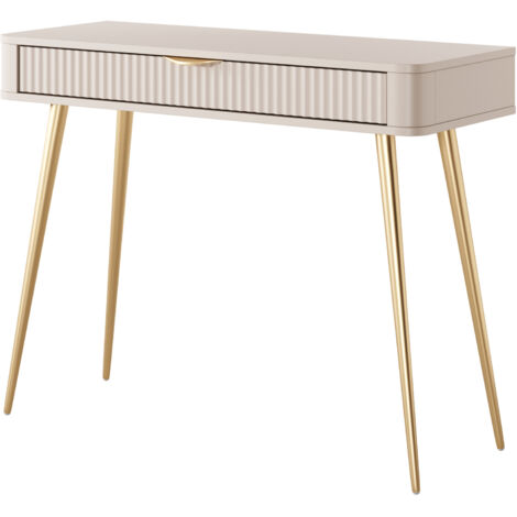 Coiffeuse : Beige, 100 x 38 x 78 cm