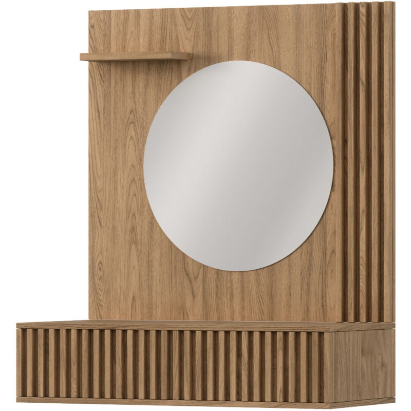 Coiffeuse bois clair rainuré – Collection Bazen