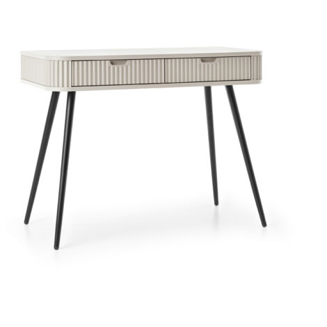 Coiffeuse : Cachemire, pieds Noir, 103 × 80 × 49 cm