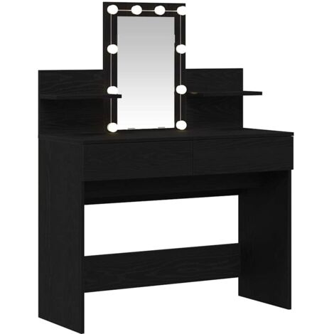 Coiffeuse Chêne noir 100 x 40 x 130 cm Bois d'ingénierie vidaXL