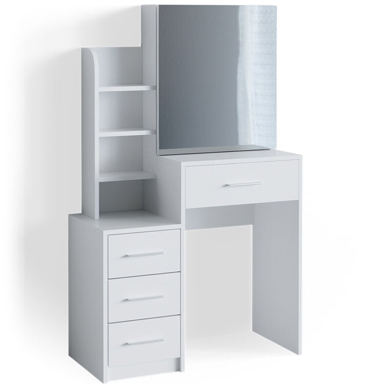 Coiffeuse Conrada, Blanc, 80 cm Vicco