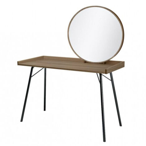 Coiffeuse Design en Bois "Rayburn" 115cm Marron