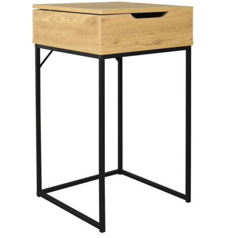 Coiffeuse Design & Miroir "Abbot" 77cm Naturel