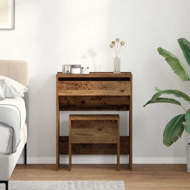 Coiffeuse Bois Ancien 60 x 40 x 75 cm Bois d'ingénierie Vidaxl