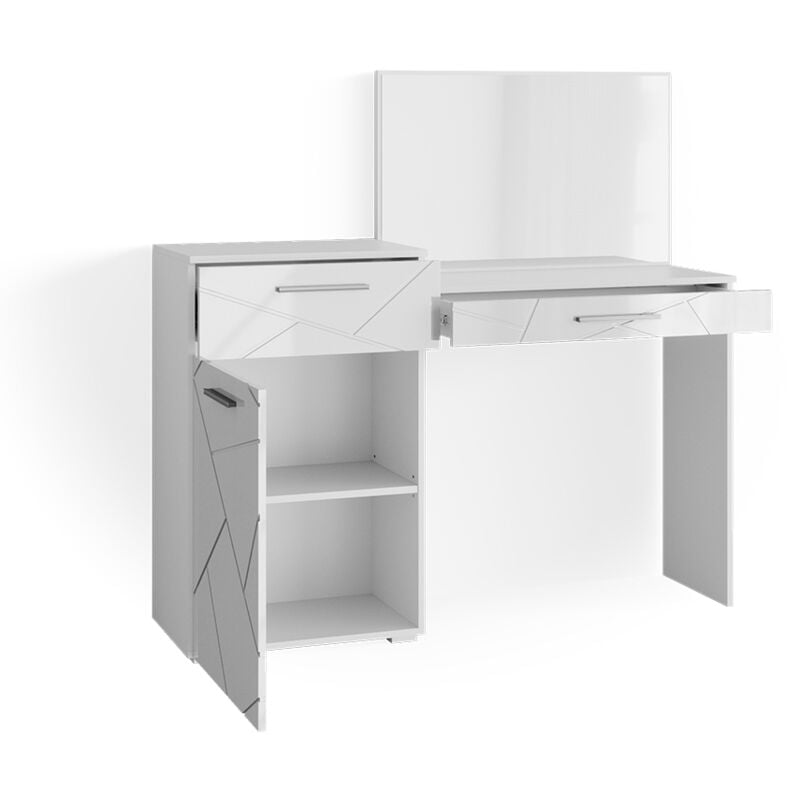 Vicco - Coiffeuse Irma, Blanc, 135 cm