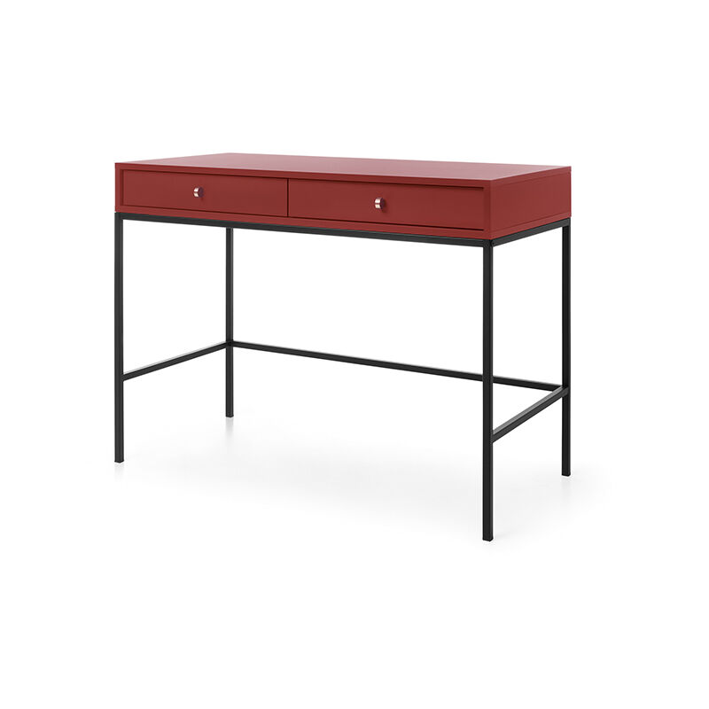 Bim Furniture - Coiffeuse mono MT104 console 104 cm Bordeaux