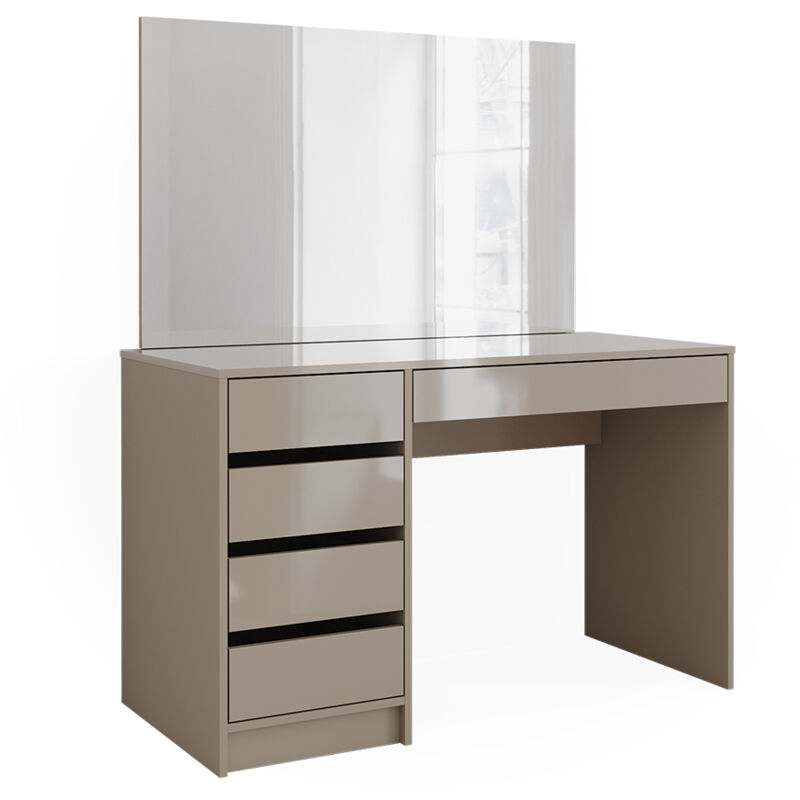 Coiffeuse Sherry, Grège, 120 cm avec miroir Vicco