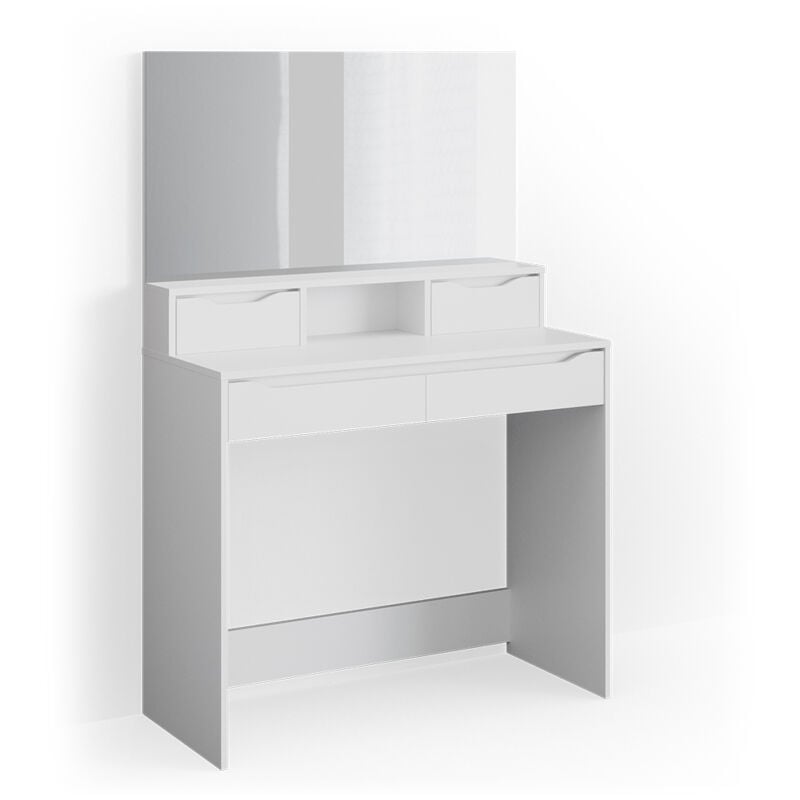 Coiffeuse Ruben, Blanc, 100 cm Vicco